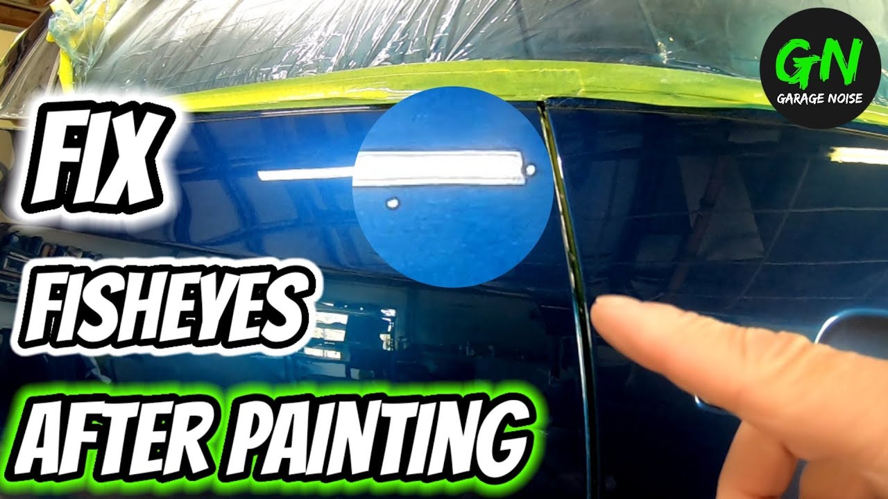 Fix fisheyes in your clearcoat after painting! auto paint, auto body, paint repair