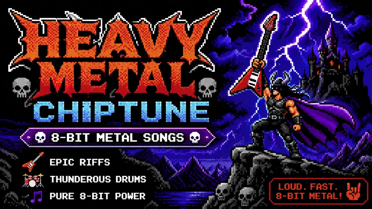 8-Bit Heavy Metal Chiptune Mix ⚔️ Epic Pixel Metal Compilation