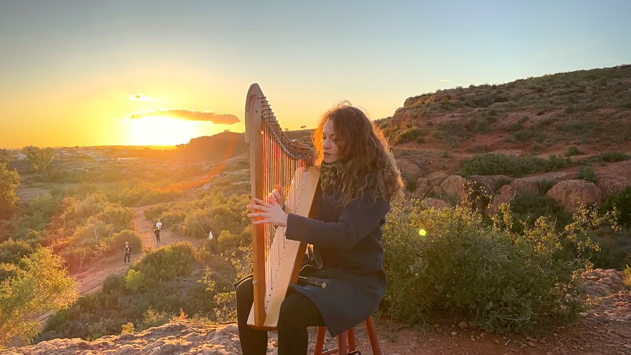 Sunset Harp live set - soothing harp & vocals to relax or fall asleep to