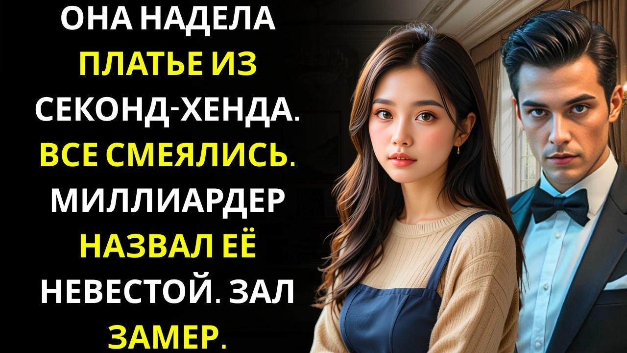 Все смеялись над её платьем из СЕКОНД-ХЕНДА… пока CEO-МИЛЛИАРДЕР не объявил, что она его НЕВЕСТА