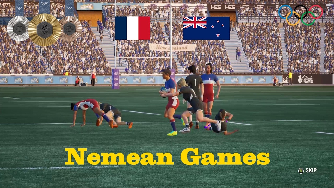 France 🇫🇷 vs New Zealand 🇳🇿 Final 🥇 Rugby 7s Women 🏉 Nemean Games