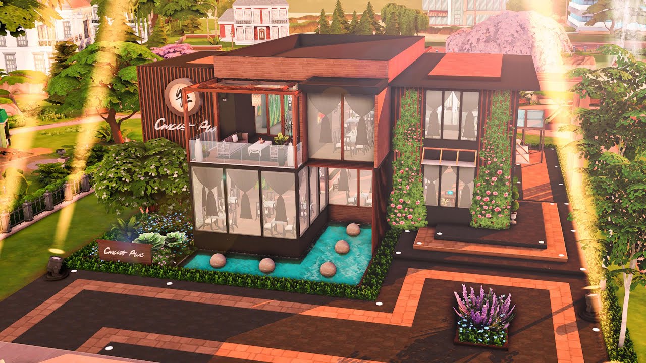 Bon Appétit Restaurant | NO CC | The Sims 4 Speed Build