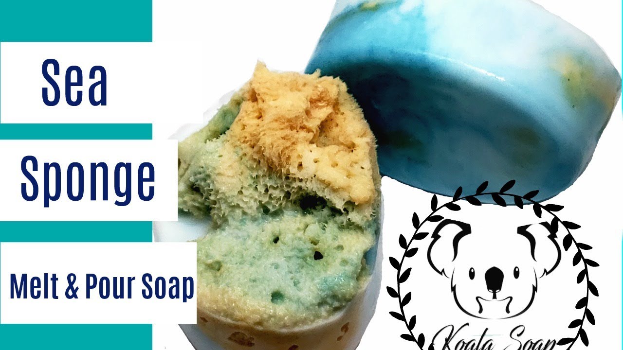Melt and Pour Soap Making Relaxation with Sea Silk Sponge in Shea Butter MP Soap