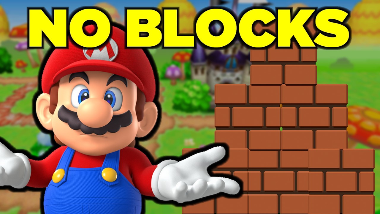 New Super Mario Bros. DS but I can't touch BLOCKS!