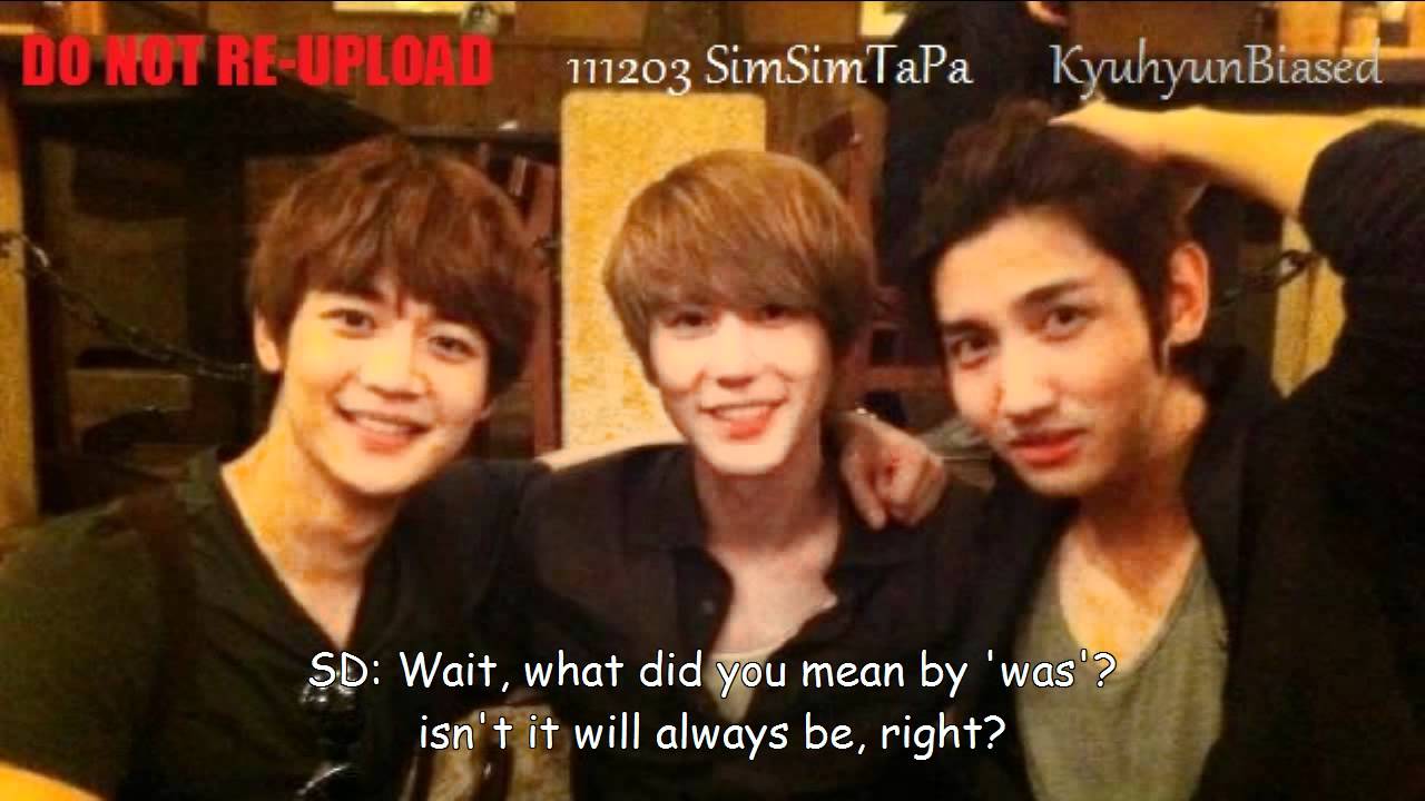 [Engsub] 111203 SimSimTapa - Kyu-line phone call