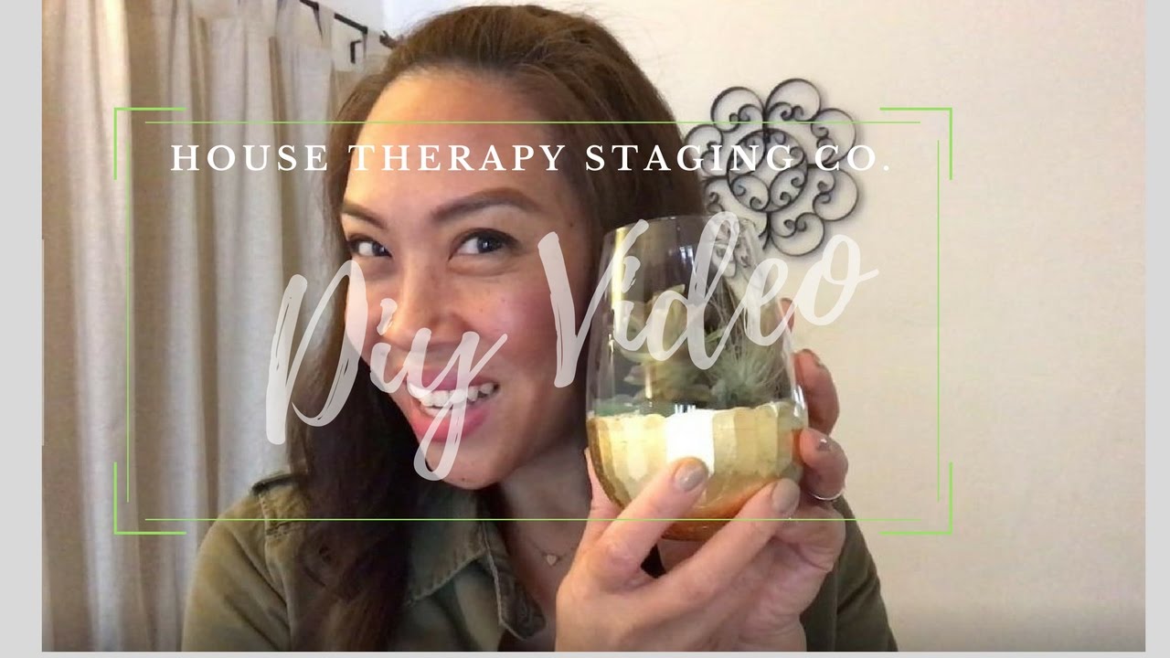 How to Make a Terrarium with Succulents and a Wine Glass!