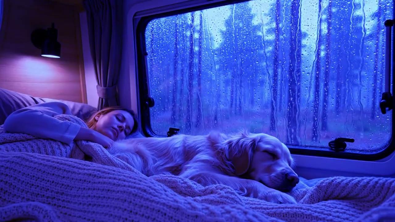 Stormy Rain and Thunder Sounds to Help You Sleep Faster