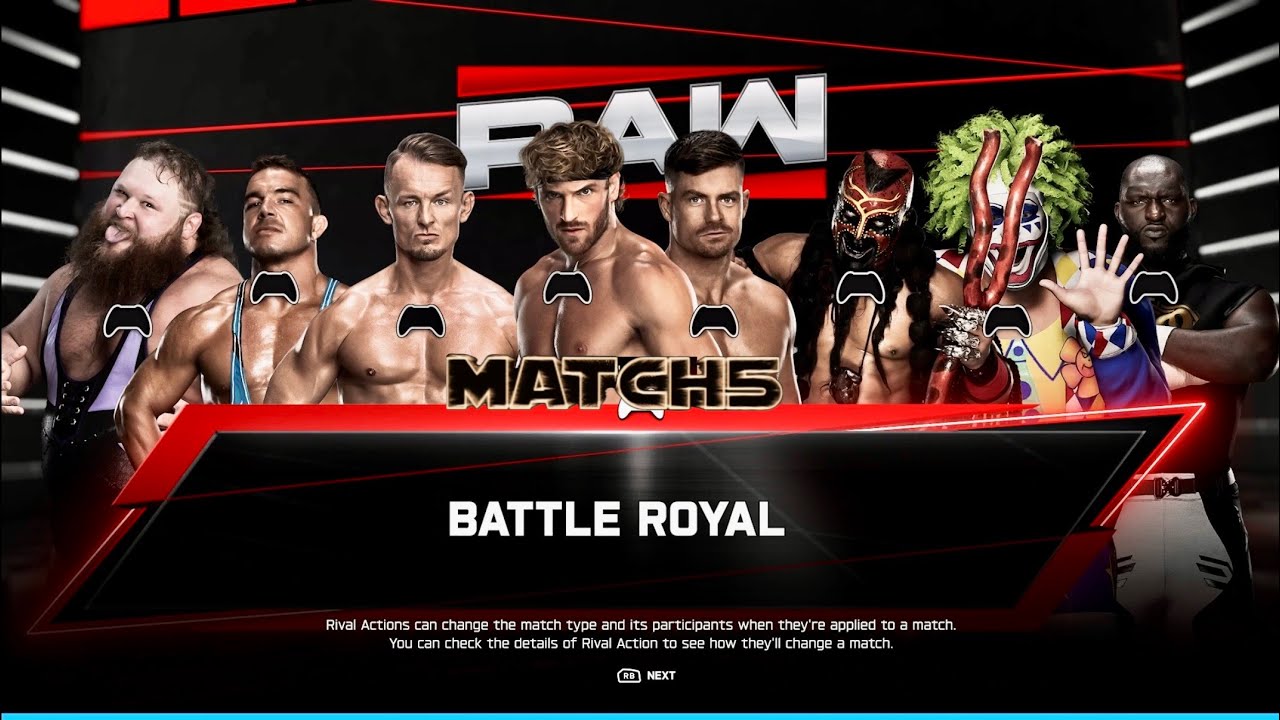 WWE2K26 UNIVERSE💭 RAW May wk1, Logan, Boogeyman, Chad, Ludwig, Doink, Grayson, Otis, Omos, X|S