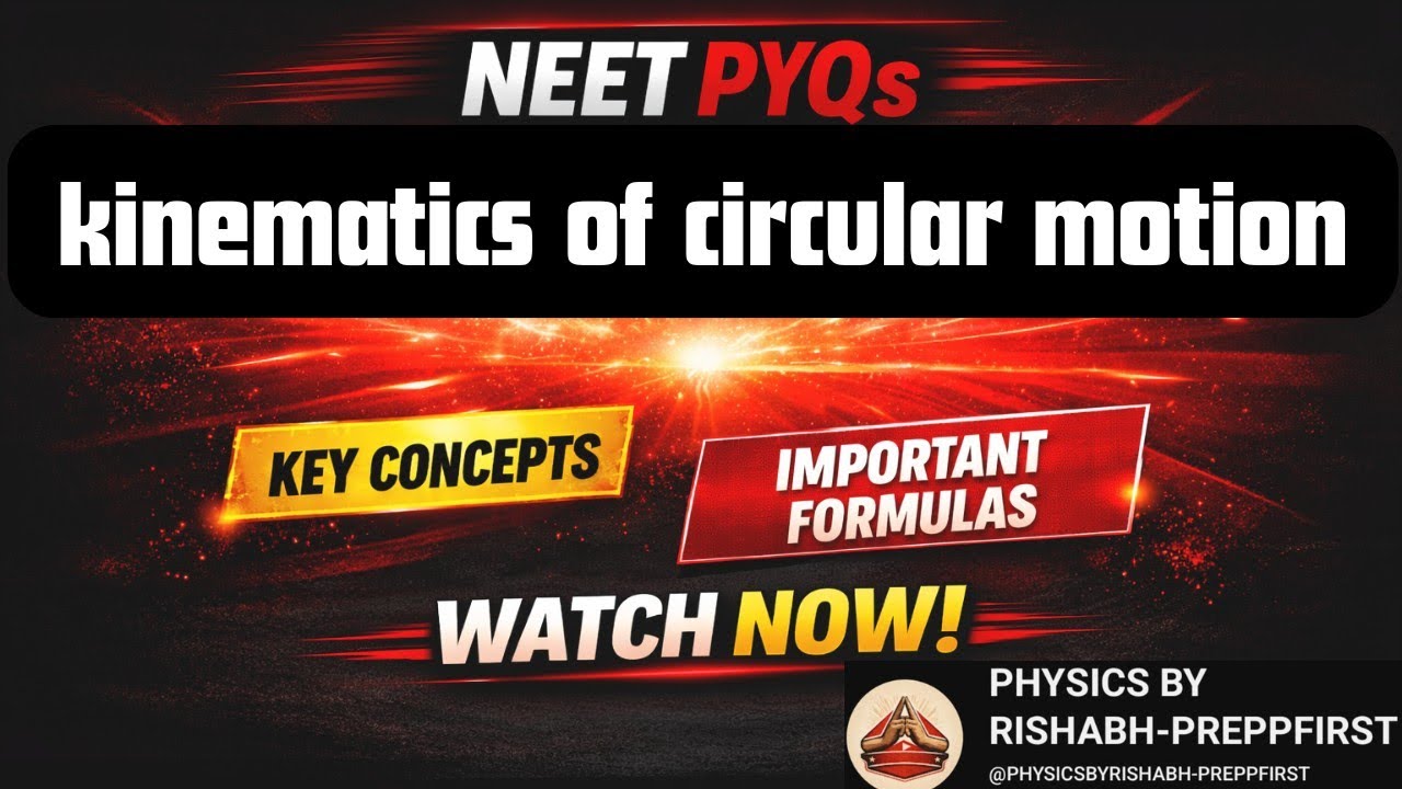 Circular Motion (Kinematics)| Physics Concepts + NEET PYQs