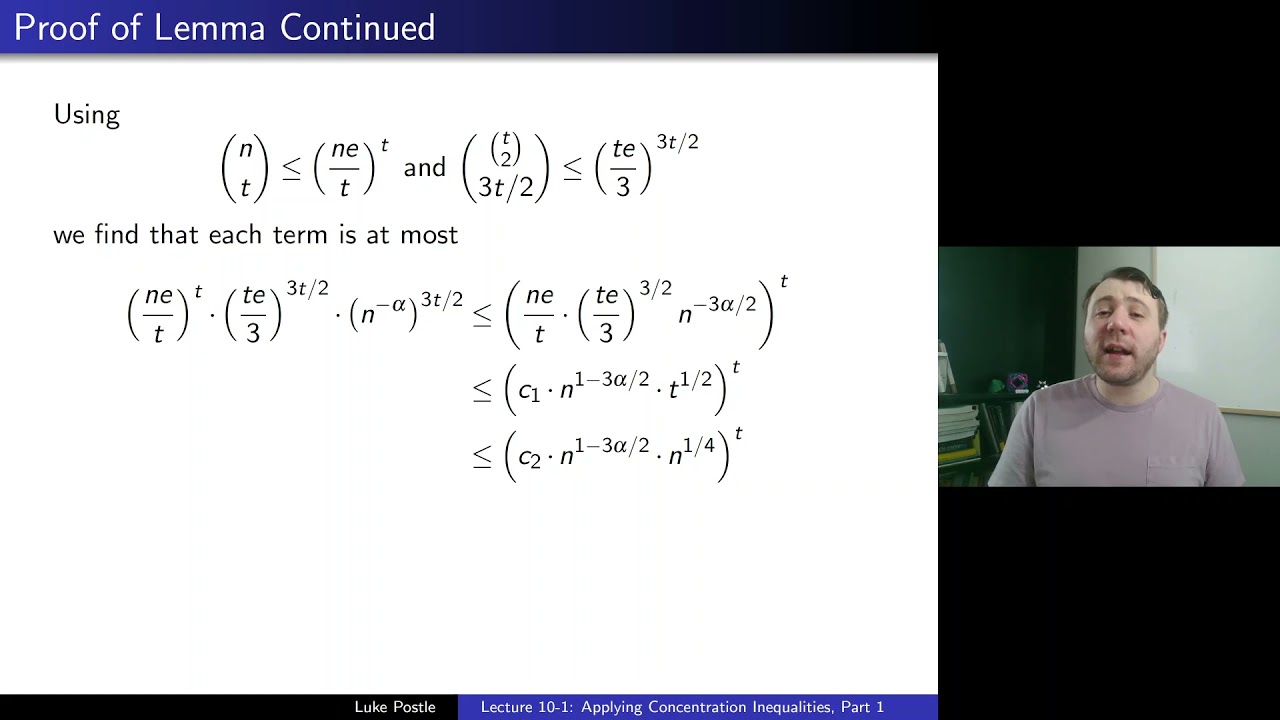 Probabilistic Methods 10-1: Applying Concentration Inequalities, Part 1