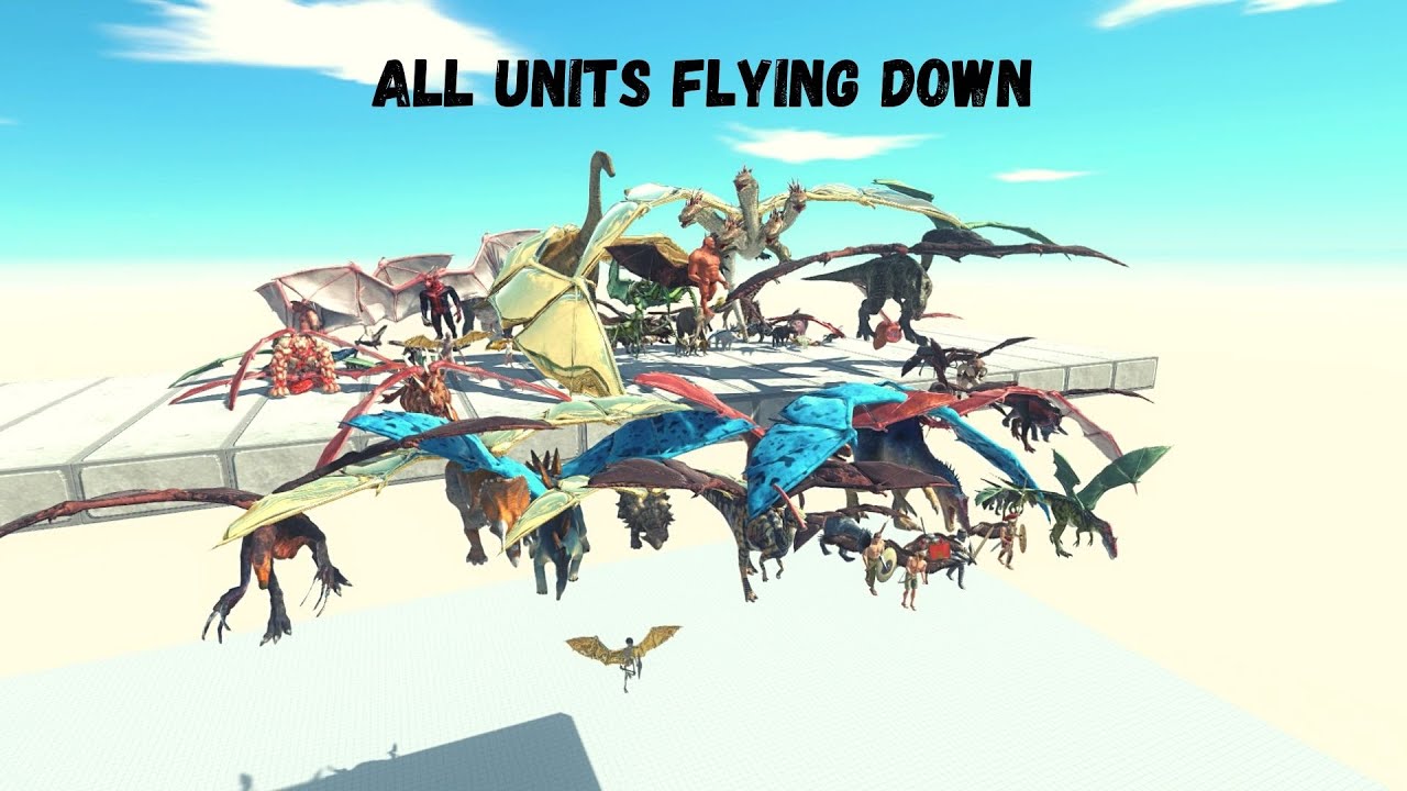 All Units FLYING Down ARBS | Animal Revolt Battle Simulator
