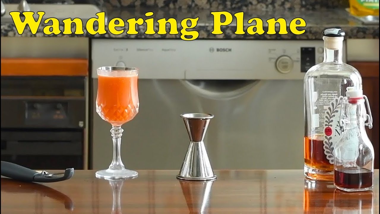 Wandering plane, black tea infused Paper Plane