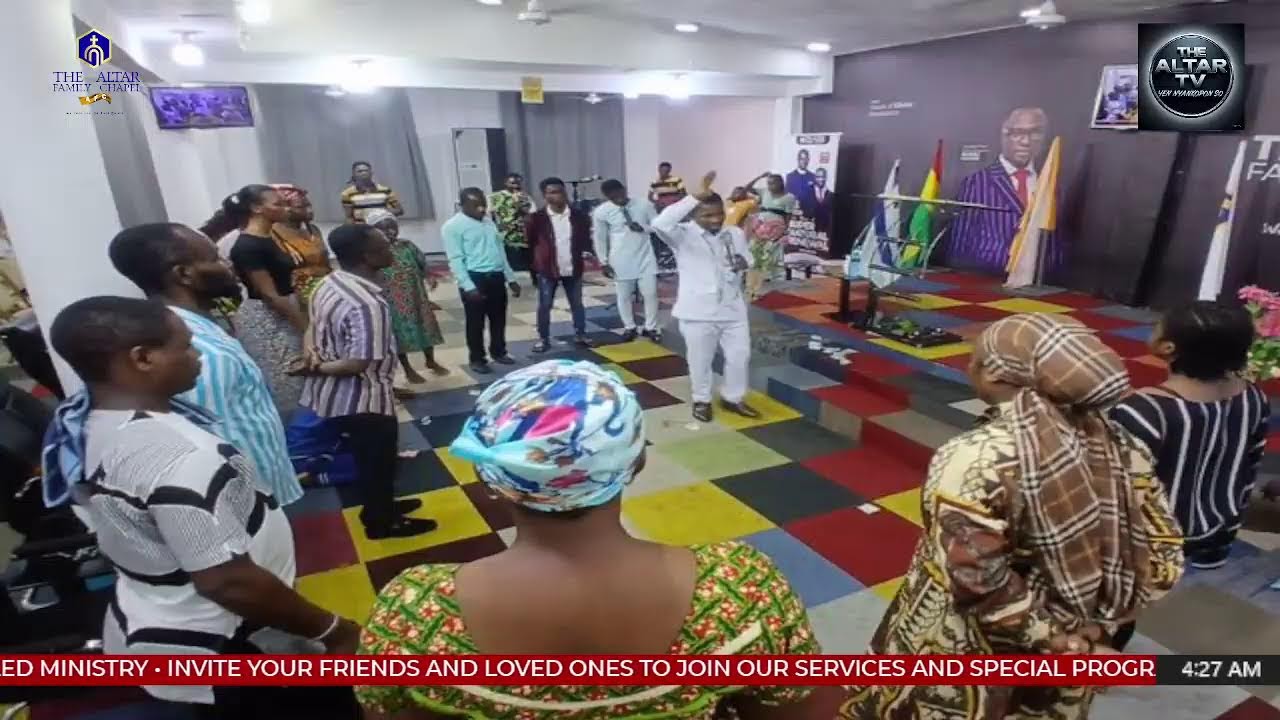 All-Night Service at Altar Family Chapel. Join us live in prayer and worship. Be blessed 🙏