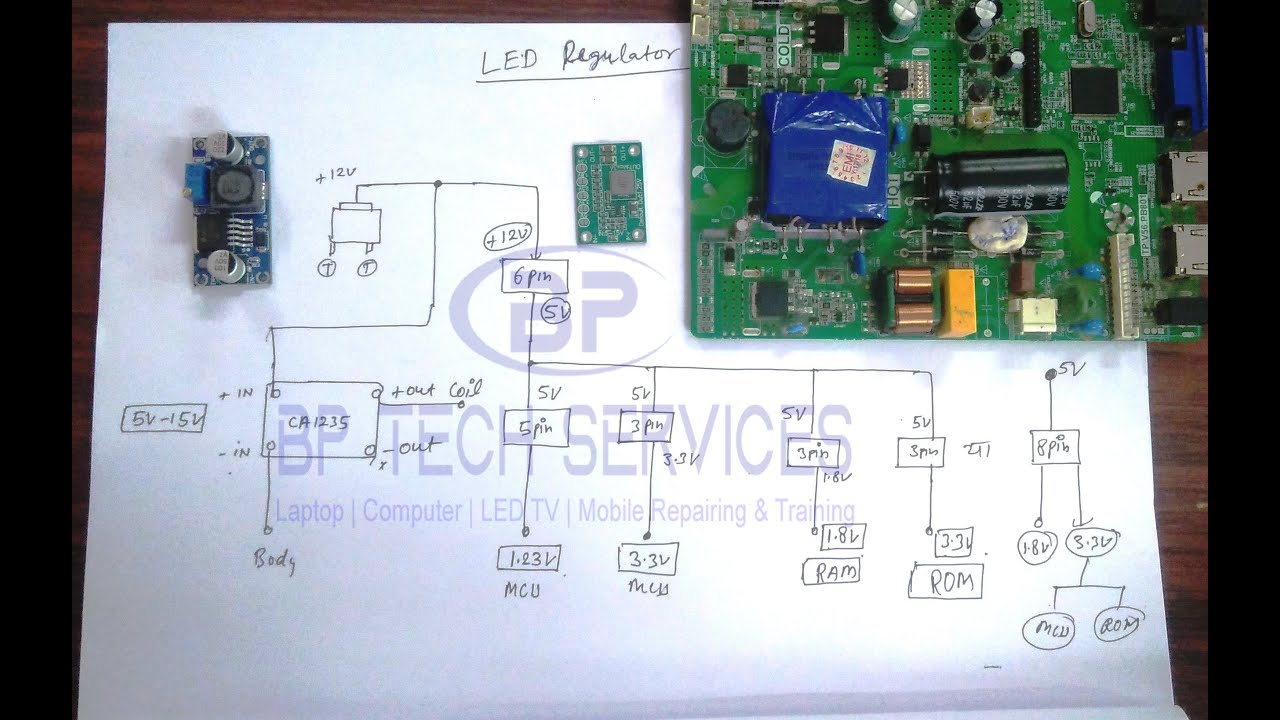 LED TV Regulator Explain and Install Buck Regulator in any LED TV (Hindi)