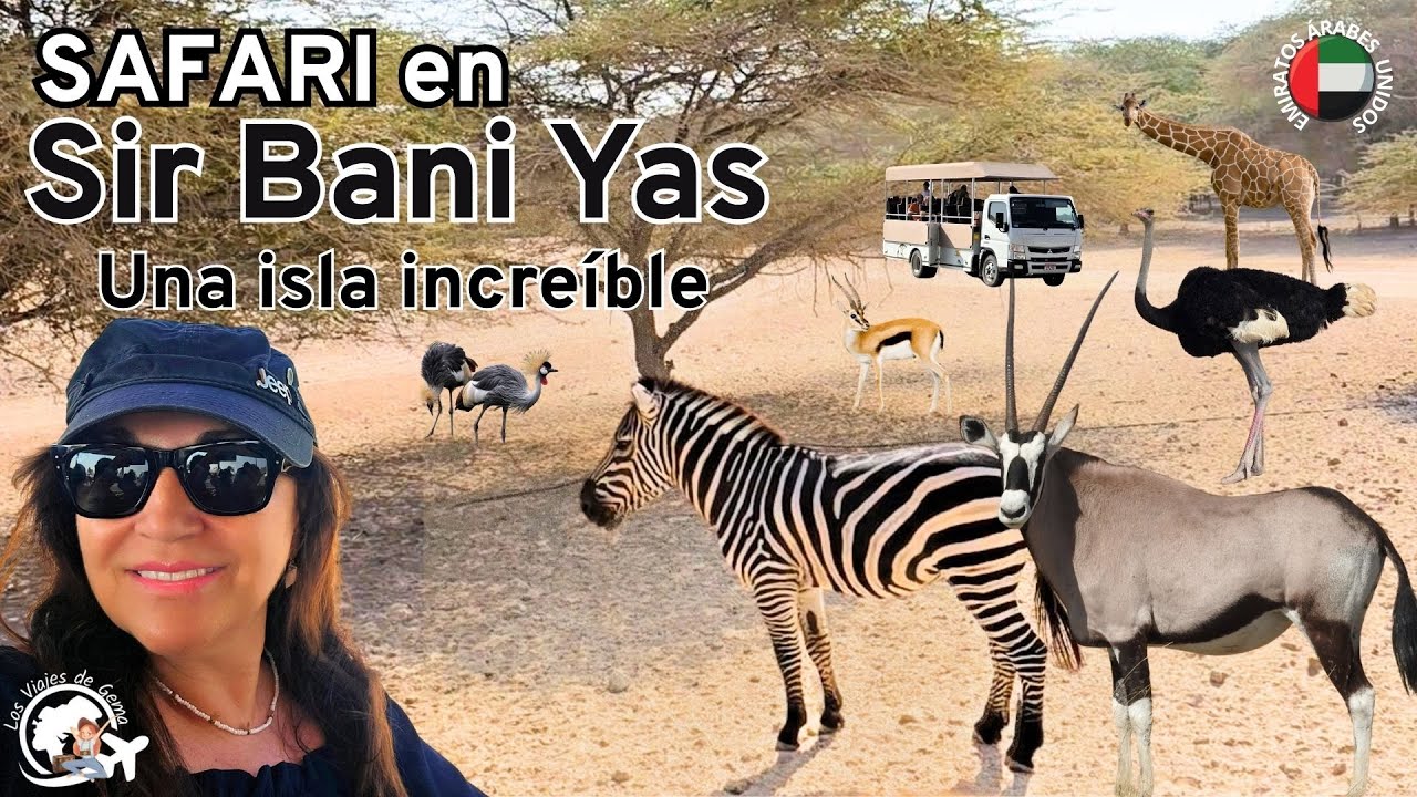 El SUEÑO de un JEQUE hecho realidad! Safari y playas de ensueño en SIR BANI YAS (Emiratos Árabes)🌍