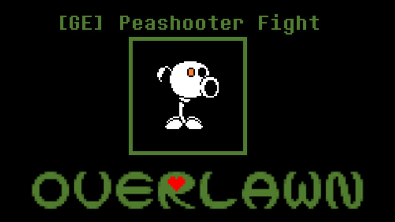 OverLawn Genocide Peashooter Fight Phase 1-2 Completed | Undertale Fangame