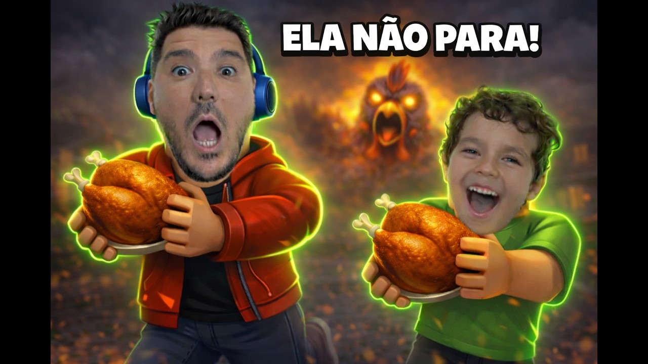FUGINDO DA GALINHA MAIS ASSUSTADORA DO ROBLOX 😱