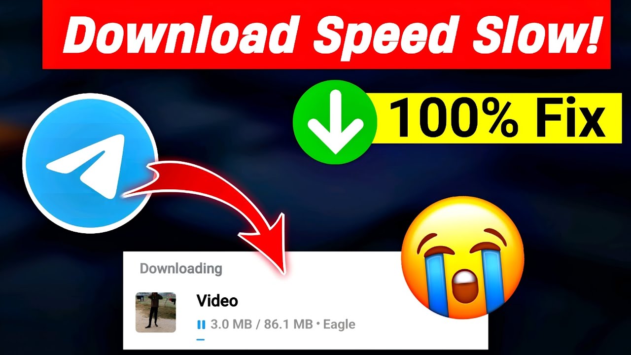 Telegram Download Speed Slow Problem (100% FiX)