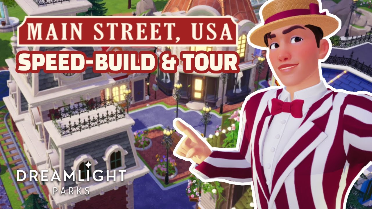 MAIN STREET, U.S.A. Speed-Build & Tour | Disney Dreamlight Valley