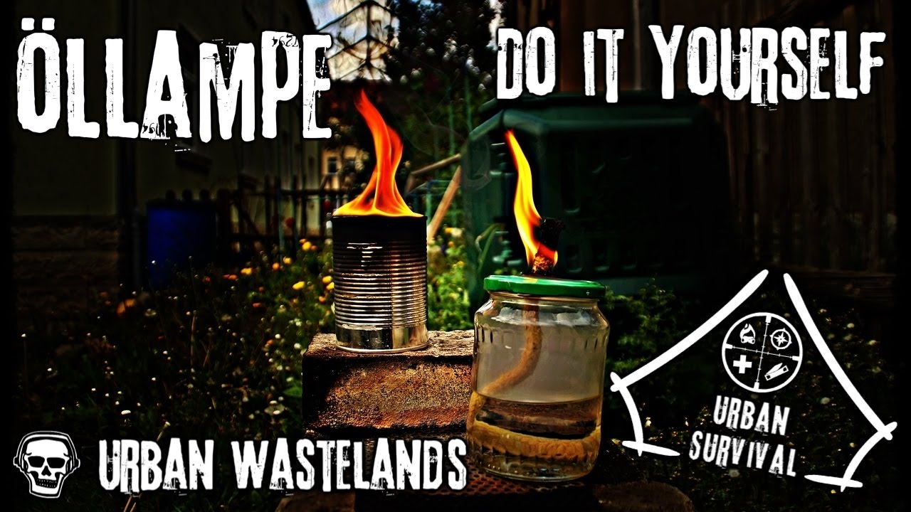URBAN SURVIVAL - Öllampe mit Klopapier - Do It Yourself - URBAN WASTELANDS #Corona #Klopapier