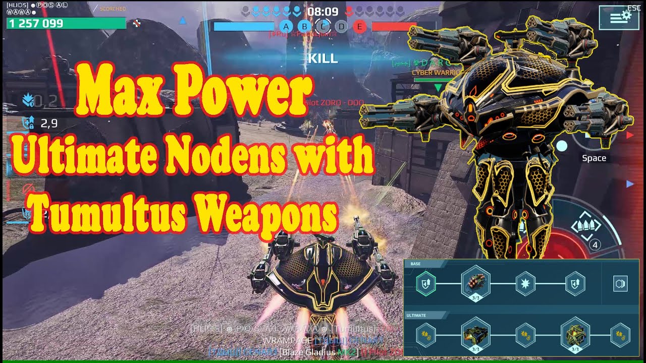ماكس بور التميت نودنز مع اسلحة توميلتوس 🔥 War Robots