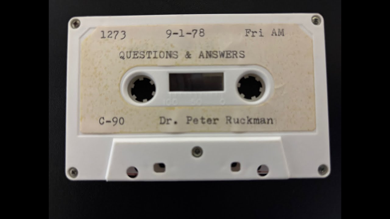 Questions And Answers - Dr. Peter Ruckman September 1,1978