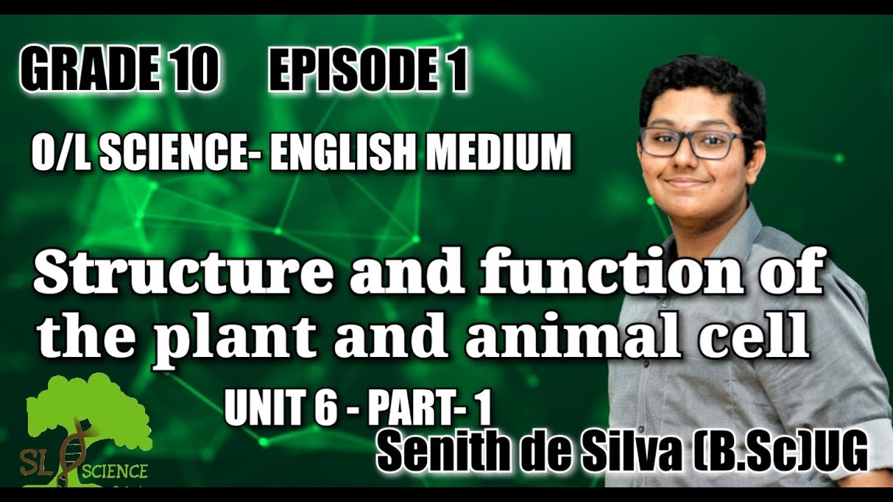 O/L SCIENCE ENGLISH MEDIUM- STRUCTURE AND FUNCTIONS OF THE PLANT AND THE ANIMAL CELL(UNIT 6- PART-1)