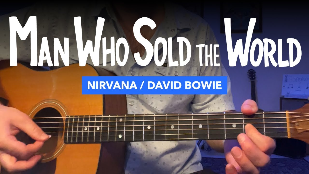 🎸 The Man Who Sold The World • Nirvana Guitar Lesson w/ Intro, Chorus, & Solo Tabs
