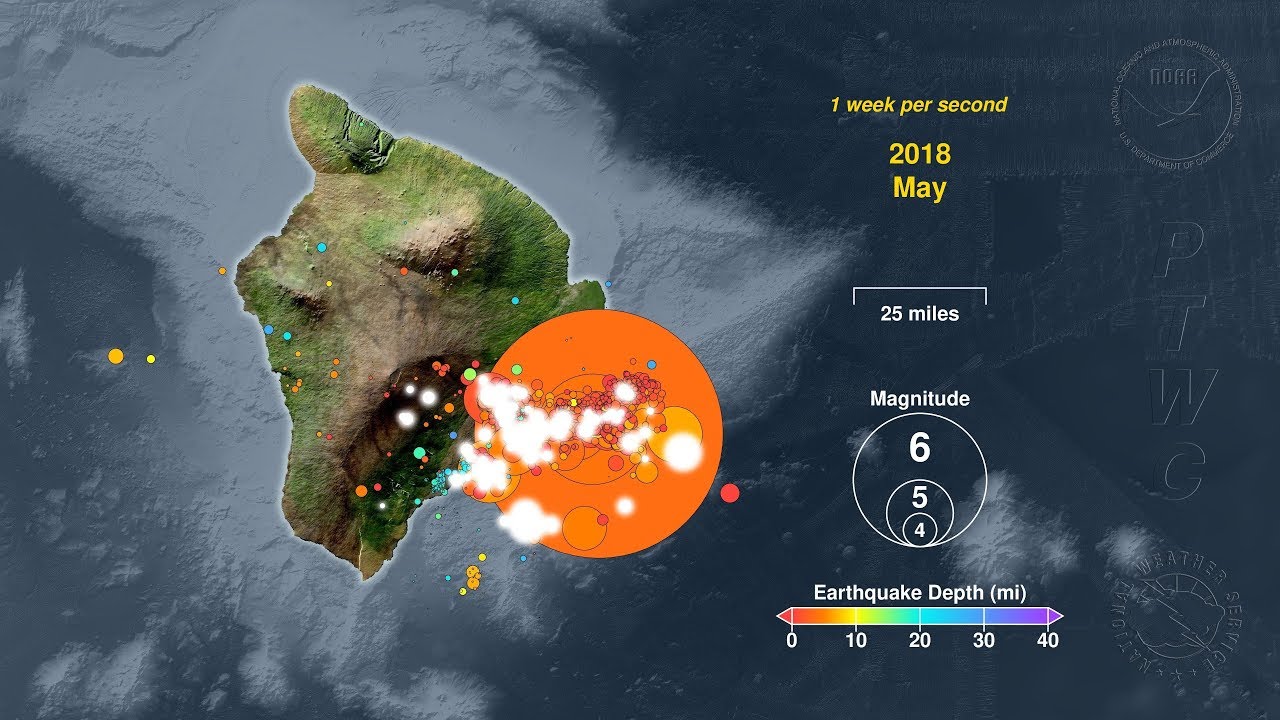 Earthquakes of Hawaiʻi Island: 2013 - 2018