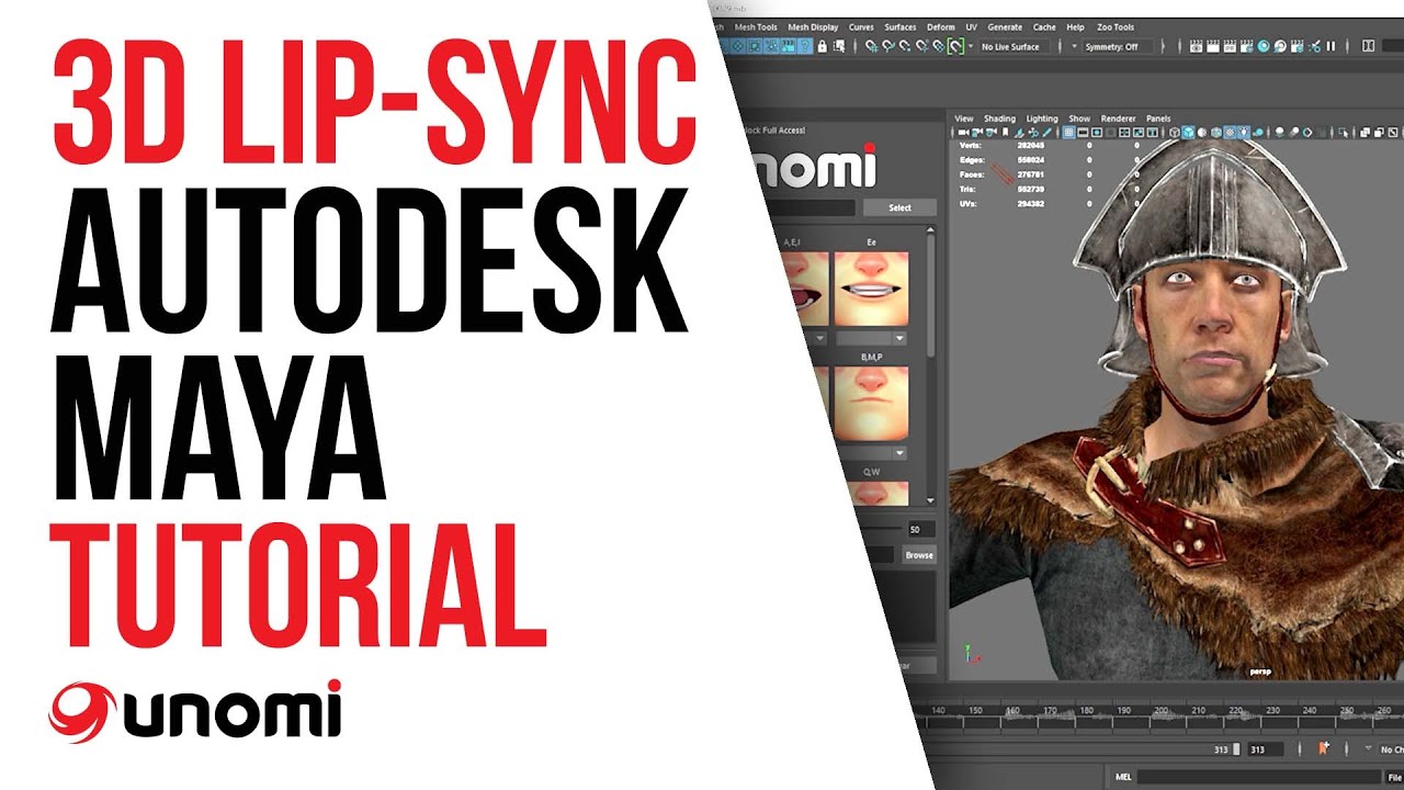 UNOMi 3D Lip Sync Plugin Tutorial for Maya