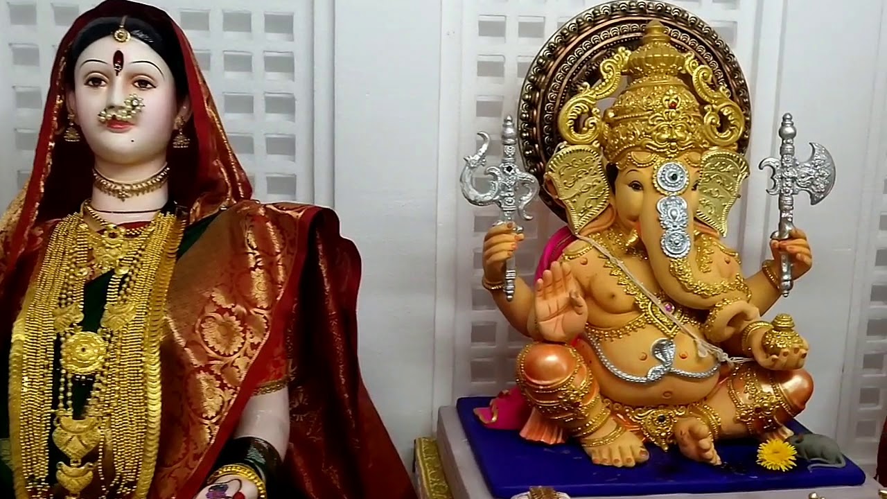 Gauri ganpati decoration