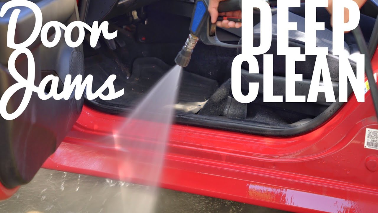Super Dirty Door Jambs Deep Cleaning! Honda Fit GD3 | ASMR Auto Detailing