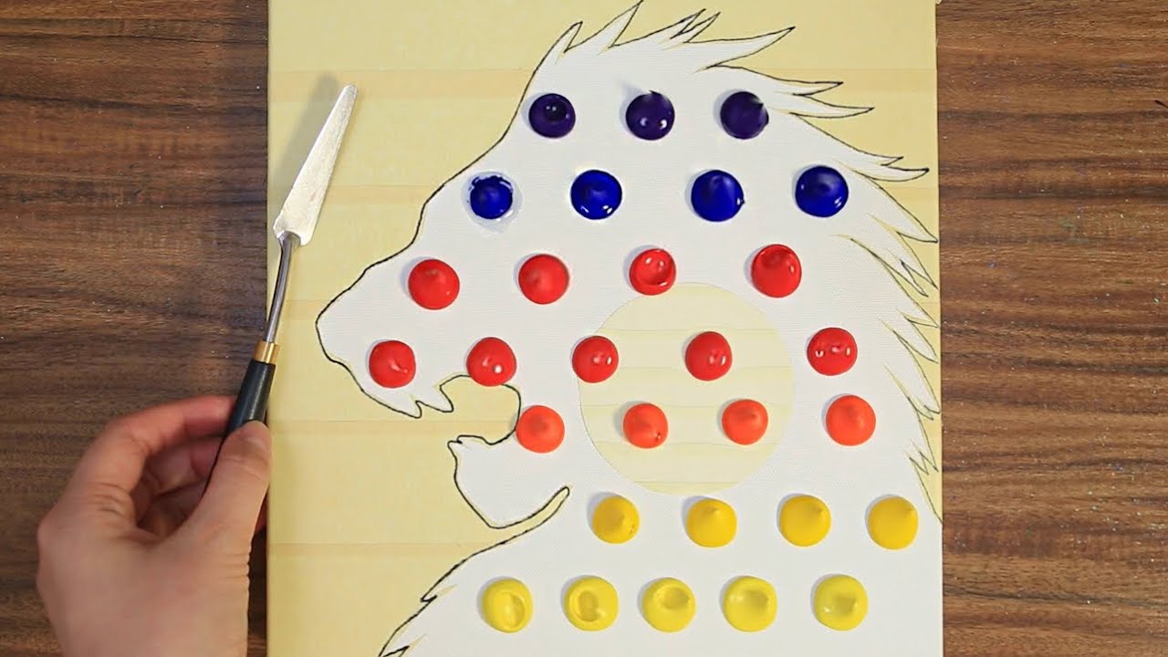The Lion King｜Acrylic Painting on Canvas Step by Step #598｜Satisfying Art ASMR
