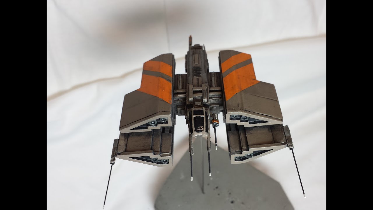 Scratch built styrene sci-fi spaceship build 2