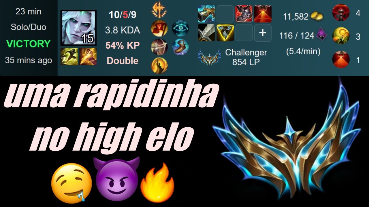 UMA PARTIDA NO HIGH ELO 😈😈😈