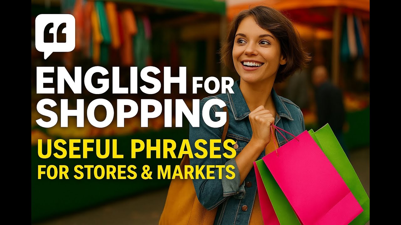 🛍 English for Shopping – Useful Phrases for Stores & Markets (A2–B1)