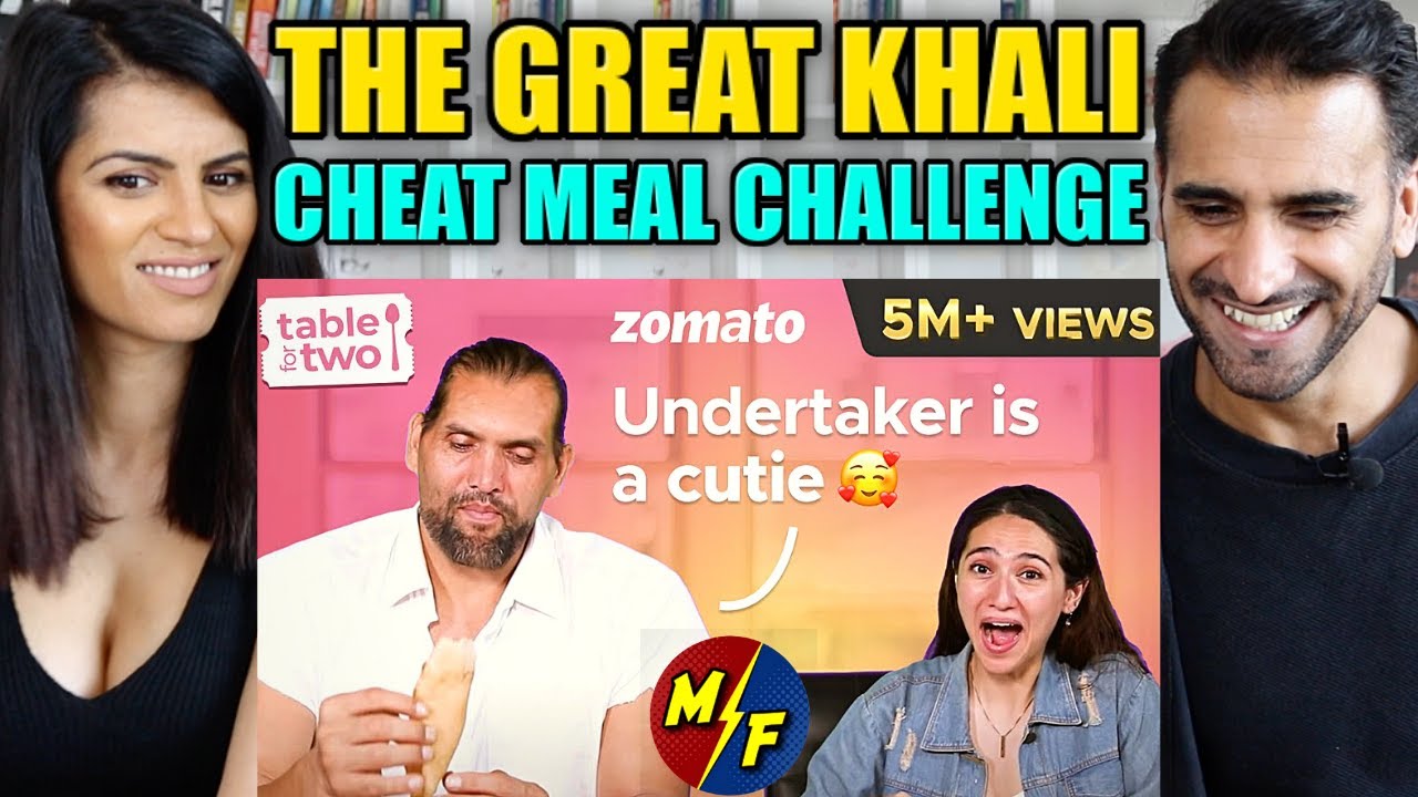 THE GREAT KHALI on WWE's The Undertaker | Khali's Cheat Meal Challenge | Sahiba Bali | REACTION!!