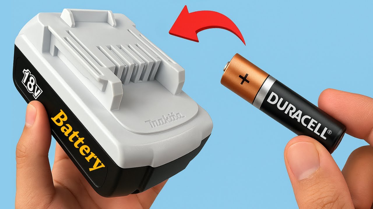 Fix Dead Power Tool Battery Using 1.5V! Genius DIY Hack!