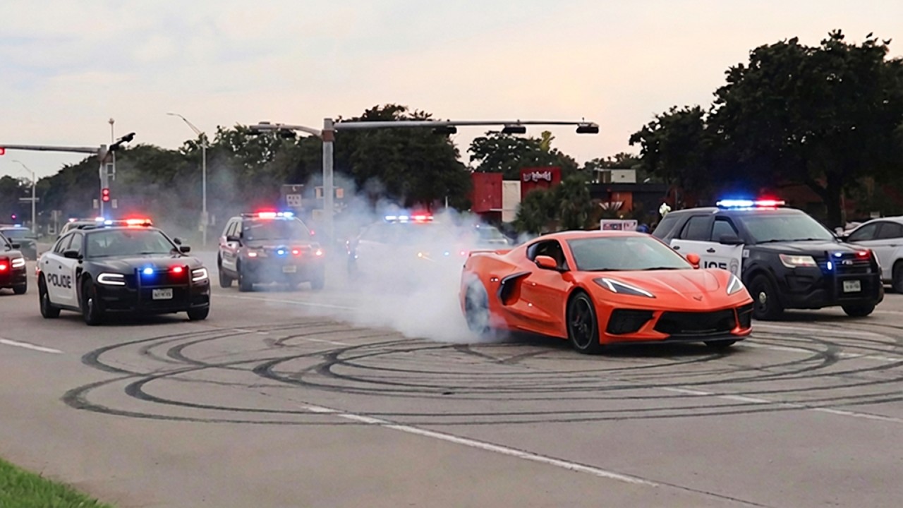 Craziest American Muscle & Sports Car Police Chases – Caught on Dashcam
