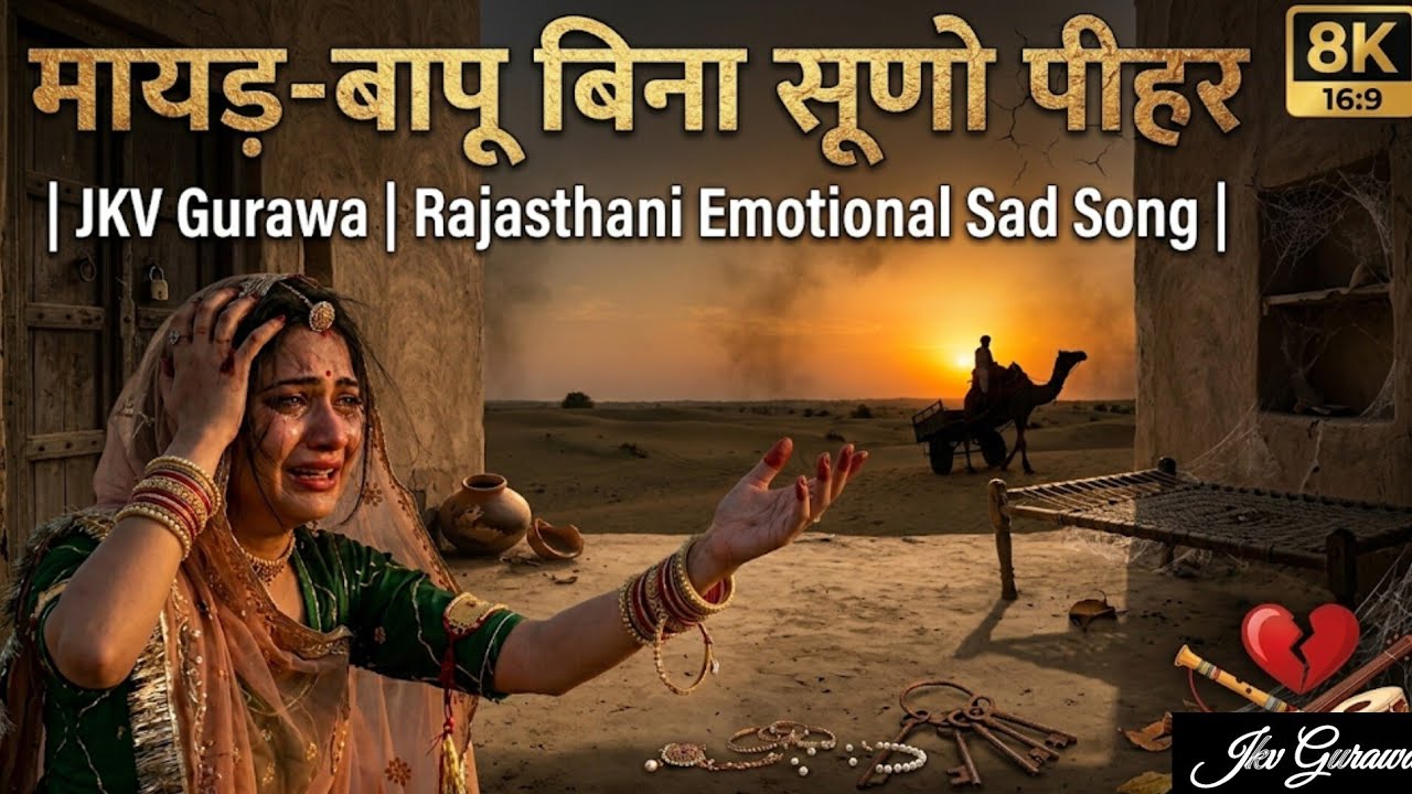 रुला देगा हर बेटी को यह गीत  | मायड़-बापू बिना सूणो पीहर | JKV Gurawa | Rajasthani Emotional Song 