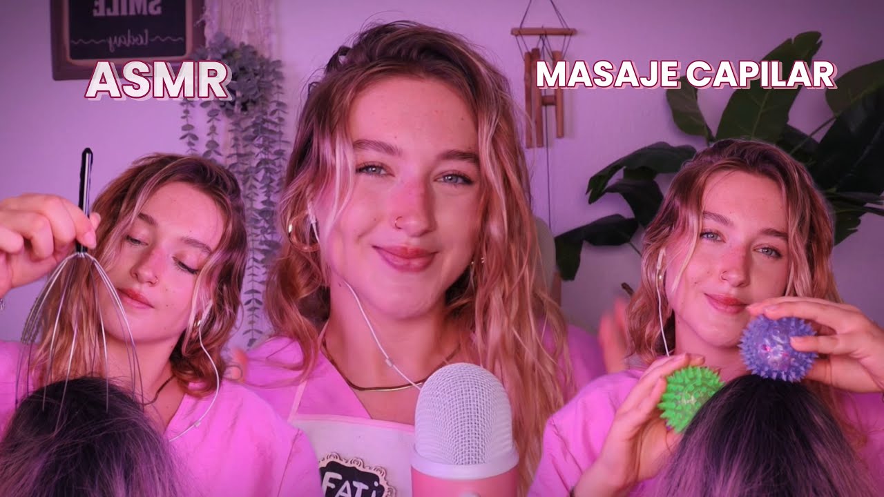 Asmr masaje capilar para relajarte y dormir profundamente🧘🏼&zwj;♀️🧖🏼&zwj;♀️🪮💤😴 ASMR FATII 