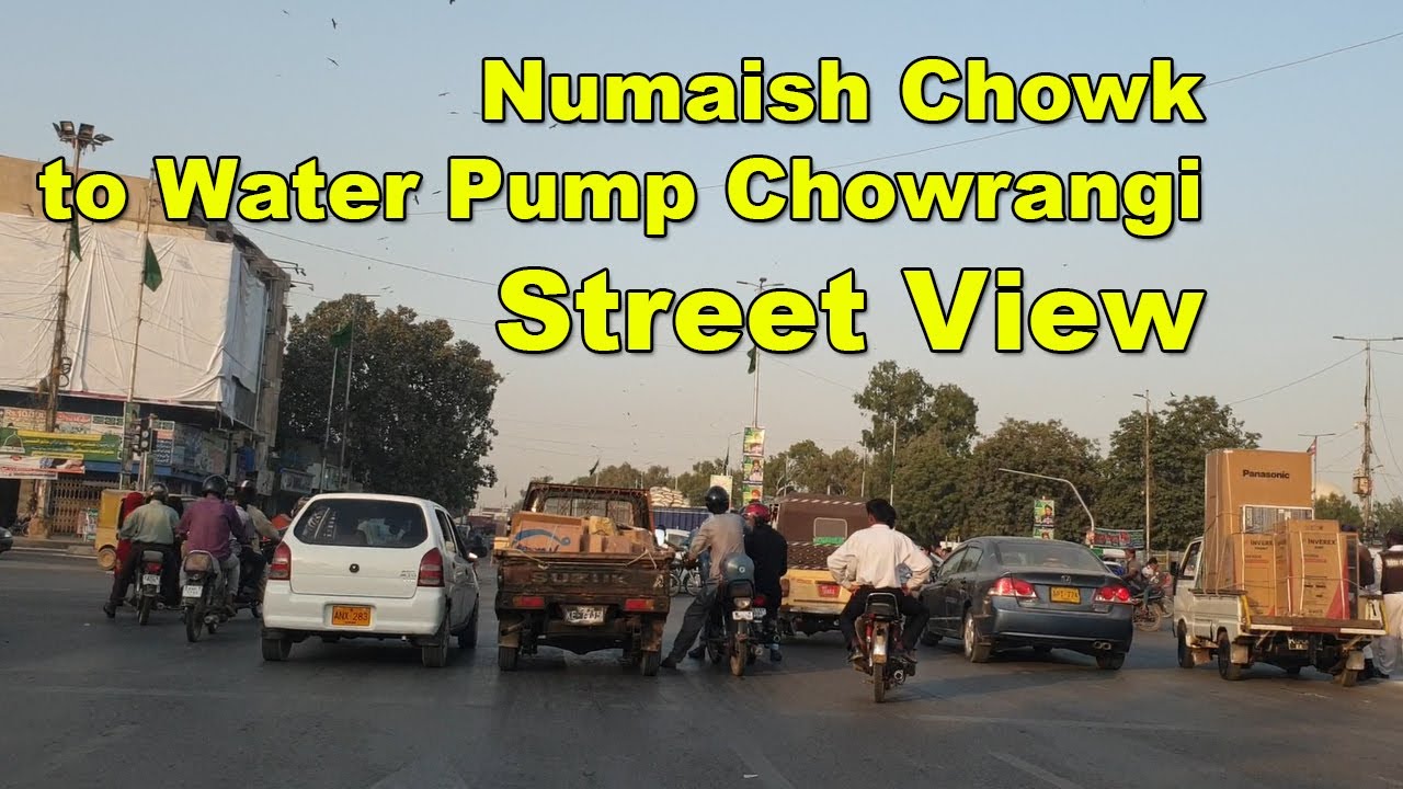 Numaish Chowk to Water Pump Chowrangi | Street View  Traffic System Culture Karachi | Adeel Jamil