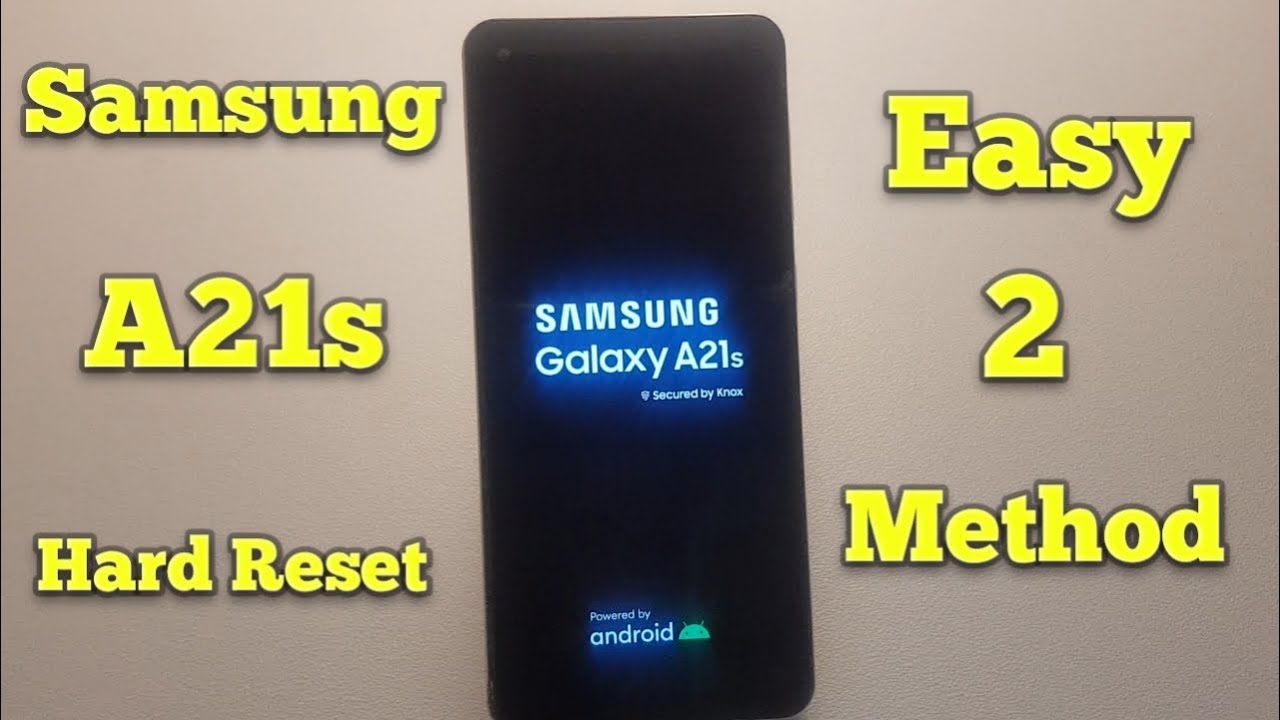 Samsung A21s Hard Reset