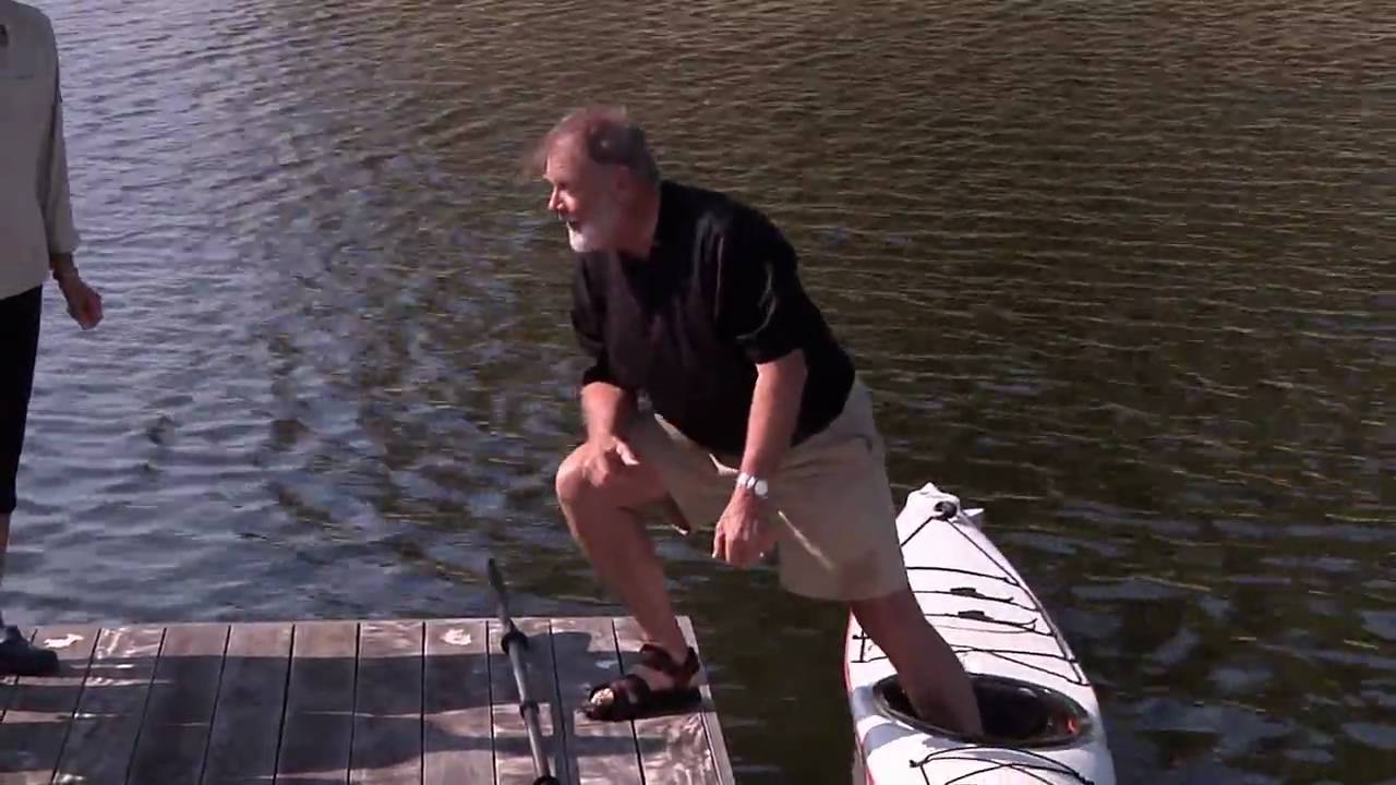 Getting in the Kayak From a Dock