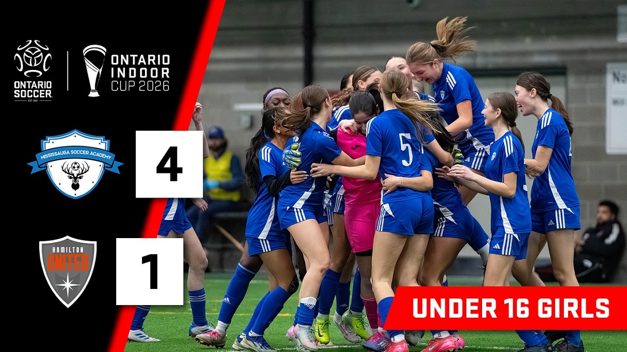 🏆 U16 GIRLS FINAL - HAMILTON UNITED ELITE SC VS MISSISSAUGA SOCCER ACADEMY - 2026 ONTARIO INDOOR CUP