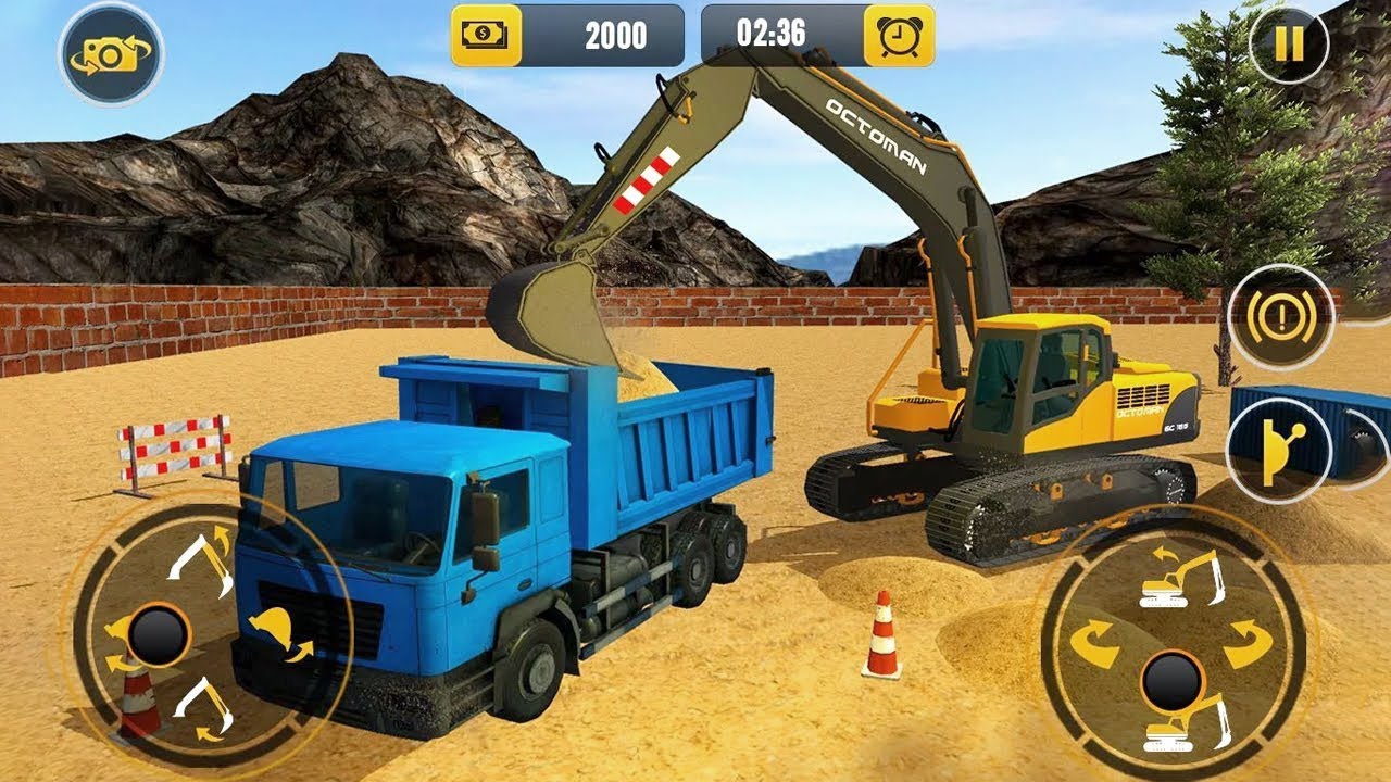 Highway Road Construction Gameplay | Heavy Machines Road Building Game