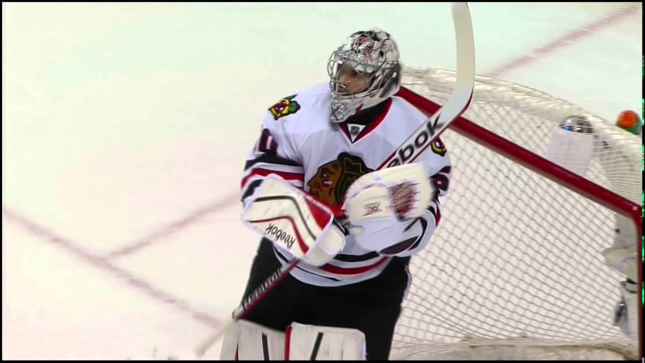 Kevin Shattenkirk slapshot goal 2-0 Chicago Blackhawks vs St. Louis Blues 4/19/14 NHL Hockey.