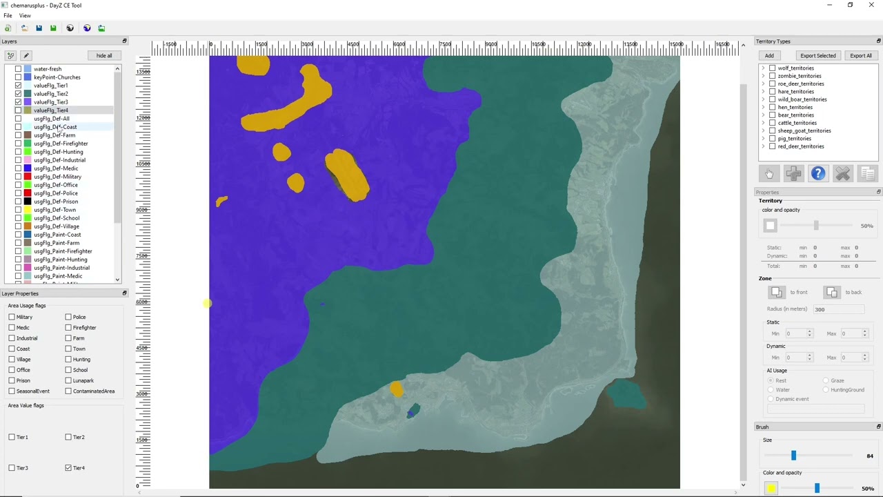 DayZ Console areaflags.map 1/2 Loot Einstellen mit [DayZ Tool]