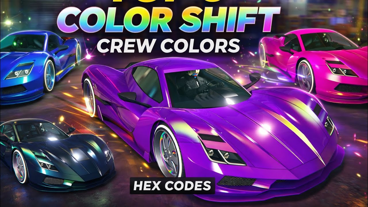 🎨Top 5 Color Shift Crew Colors | (Hexcodes) | GTA ONLINE