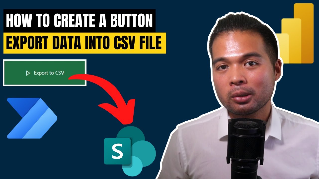 Кнопка «ЭКСПОРТ В CSV» в Power BI для SharePoint или One Drive // ​​Руководство для начинающих по...